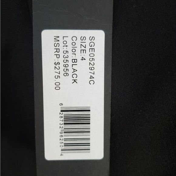 Halston Heritage Women Black diamond key hole Neck Long-Sleeve Lace Dres… - Picture 3 of 16